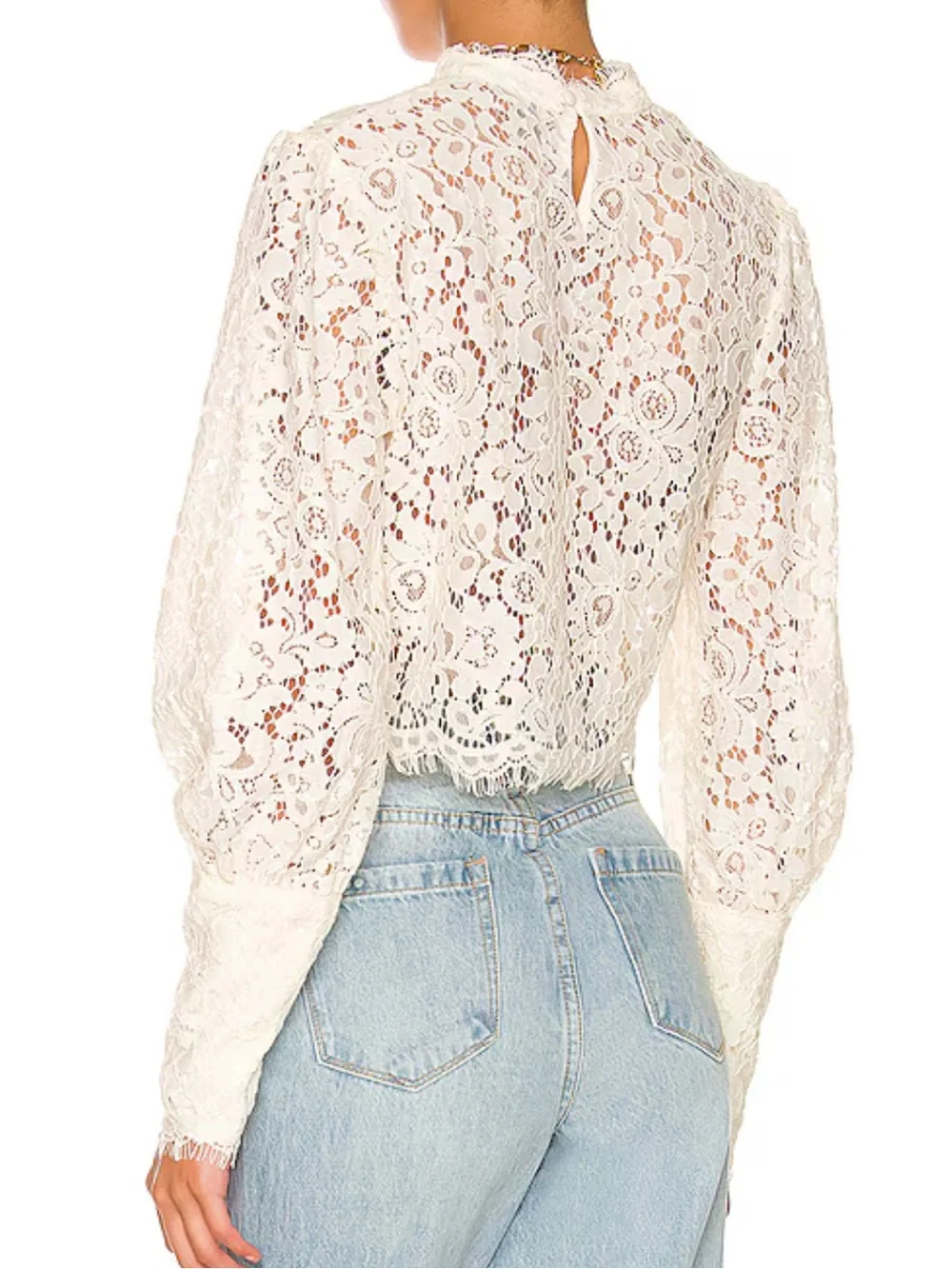 Anthropologie Bardot Georgia Lace top and cream/ivory 6
